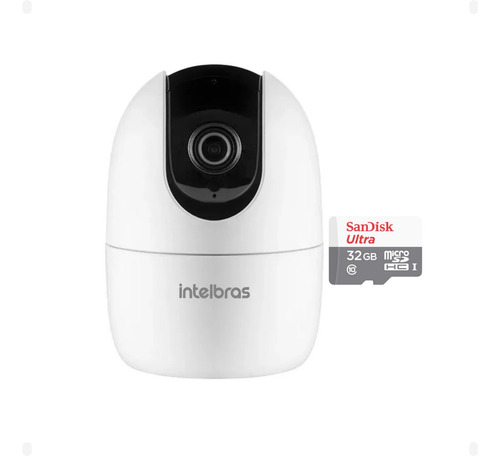 Câmera Giratória Ip Im4 Wifi Full Hd Intelbras + Cartão 32gb