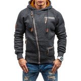 Ropa Casual Para Hombre Sudadera Con Capucha Con Cremallera