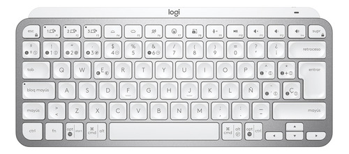 Logitech Mx Keys Mini, Teclado Avanzado Recargable, Gris Pál