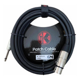 Kirlin Cable Reforzado De Plug A Canon Para Micrófono 6mts