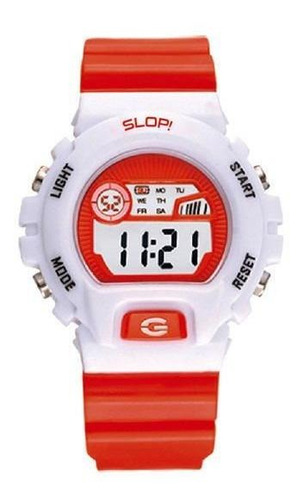 Reloj Slop Para Unisex Color Rojo Sw85664 Color Del Fondo Blanco