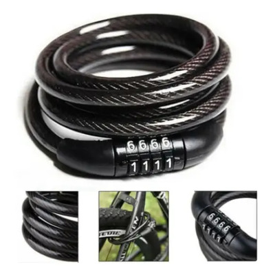 Candado Cadena\u002Fcable Seguridad Para Bicicleta Combinacion 1m | MercadoLibre