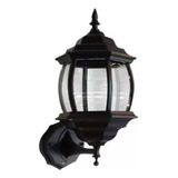 Farol Lampara De Muro Exterior Negro 40cm Alto