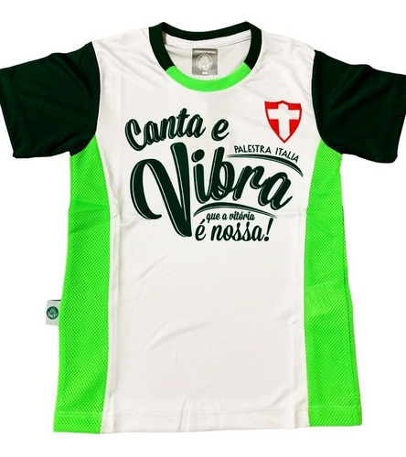 Camiseta Infantil Palmeiras Canta E Vibra Oficial Top