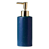 Dispensador Elegante De Jabón Liquido Mármol Deluxe Home Color Azul