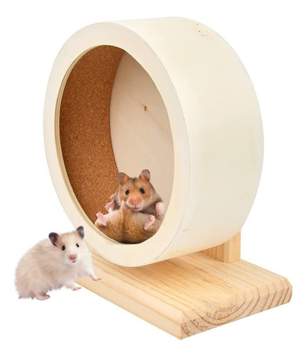 Roda De Exercício De Madeira Para Hamsters E Ratos Gerbil