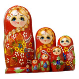 7 Uds. De Muñecas Rusas Anidadas Matryoshka, Decoración
