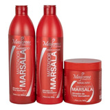 Kit Marsala Maycrene Ativador De Tons Vermelhos - 3x500