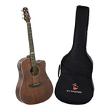 Violão Elétrico Strinberg Sd200 Folk Aço + Capa Bag Luxo 