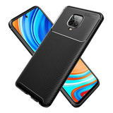 Capa Capinha Xiaomi Redmi 9s 9 Pro 6.67 Fibra Anti Impacto Cor Preto