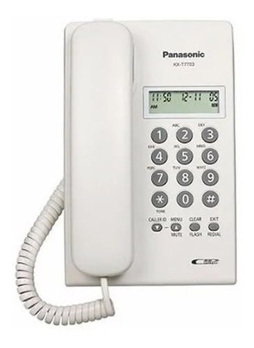 Telefono Panasonic Kx-t7703 Con Identificador Blanco