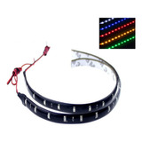 Kit 8 Fita 30cm 15 Leds 12v Siliconada Carro Moto Aquário Pc