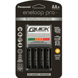 Eneloop Panasonic Cargador Con 4aa Baterías Recargables