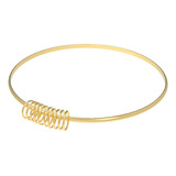 Pulseira Argola 2mm 3g Ouro 10k Mais 10 Argolinhas