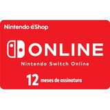 Cartão Nintendo Switch Online 12 Meses - Envio Imediato