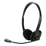 Fone De Ouvido Headset Classic P2 Com Microfone 1,8 Mt Preto