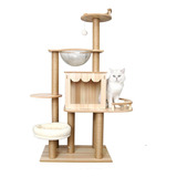 Torre Rascador Casa Torre Animales Para Gatos Grande Madera