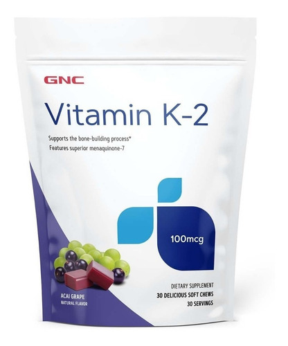 Gnc I Vitamin K-2 I 30 Soft Chews I Usa