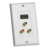 Cmple - Hdmi Con Placa De Pared Combinada De Componente 3rca