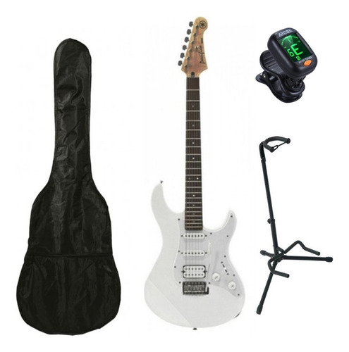 Yamaha Pac012wh Guitarra Electrica Funda Base Y Afinador