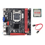 Placa Madre B75 (b75a) Lga1155+cpu+ I3 2120+ Soportes De Cab