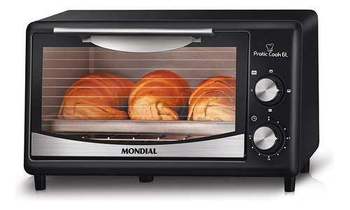 Forno De Bancada Elétrico Mondial Pratic Cook Fr-09 6l