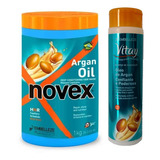 Novex Kit Oleo De Argán Shampoo 300ml Y T - g a $85