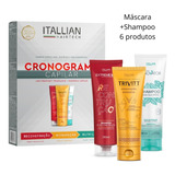 Cronograma Capilar Itallian + 3 Shampoos (6 Produtos)