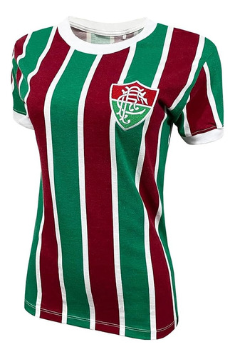 Nova Camisa Fluminense Feminina 1980 Tricolor - Liga Retrô