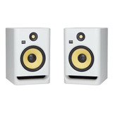 Monitores Krk Rokit 8 Generation 4 Rp8g4wn Par Powered - Brancos