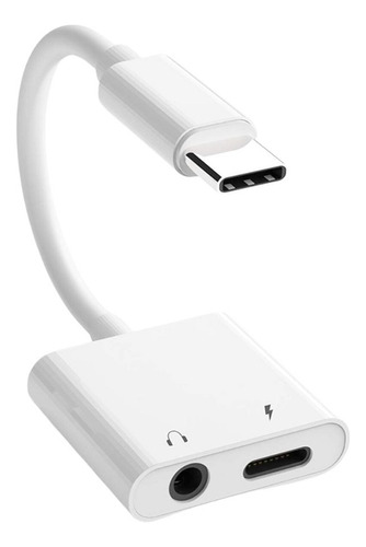 Adaptador Usb C A Audífonos Con Carga Rapida Para Android