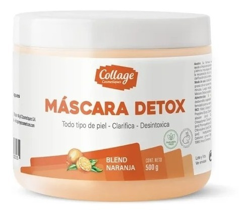 Mascara Detox Facial Corporal X500 G- Collage  Kit X 3 Uni