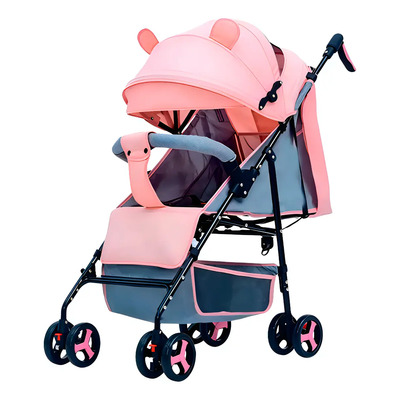 Carriola De Bastón Plegable Todostore Para Bebé Carreola Reclinable Color Rosa | Envío gratis