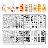 Whaline Kit De 10 Hojas De Placas De Estampado De Arte De U.