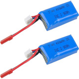 2 Baterias Lipo 400mah 2s 7.4v 30c Para Quadcopter Drone 