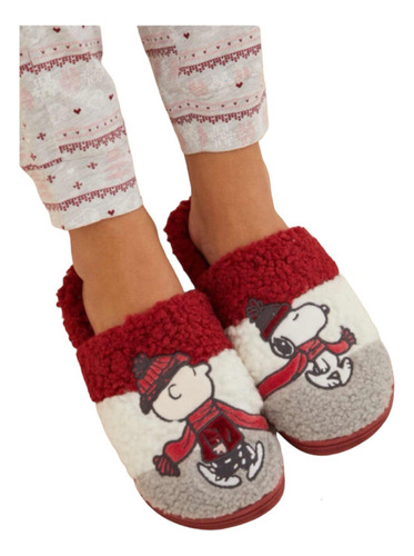 Pantuflas Snoopy Peanuts Tricolor