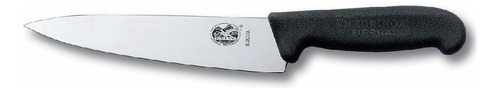 Cuchillo Chef Para Trinchar De 31 Cm Fibrox - Victorinox Color Negro