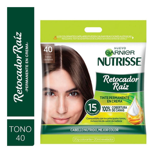 Pack 6 Retocadores De Raiz Nutrisse Tintura Tono 40 Nutrisse