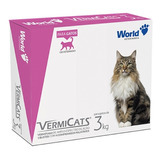 Vermifugo Gatos Vermicats 600mg Caixa Com 8 Comprimidos  