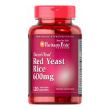 Red Yeast Rice 600mg (120 Cápsulas) Puritans Pride Hecho E.u Sabor Sin Sabor