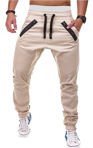 Pantalones Joggers Cargo Slim Lisos Casuales