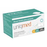 Swab Álcool Pads P/ Assepsia Uniqmed C/ 100 Unidades