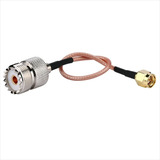 Cable Adaptador 15cm Pigtail So-239 A Sma-male Rg316, 50 Ohm