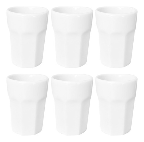 6 Vasos Cafe Turco Tazas Sin Asa Ceramica Pocillo Mug 