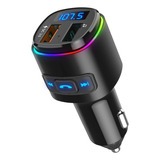 Transmisor Fm Criacr, Para Coche, Bt 5.0, Rgb, Conector Usb