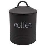 Bote De Café Negro Auldhome Enamelware, Diseño Moderno De Gr