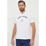 Polo Graphic Chest Logo Blanco Tommy Hilfiger