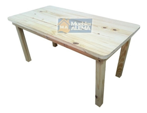 Mesa De Pino 1.60 X 0.80 Mt. 100% Maciza Patas 3  X 3 