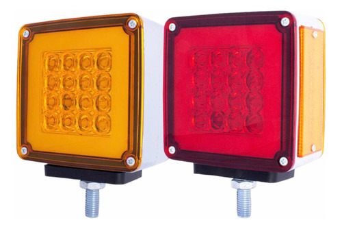 2 Plafones Cuadrados Direcc Izq / Der Con 38 Leds +arogel Kw