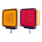 2 Plafones Cuadrados Direcc Izq / Der Con 38 Leds +arogel Kw